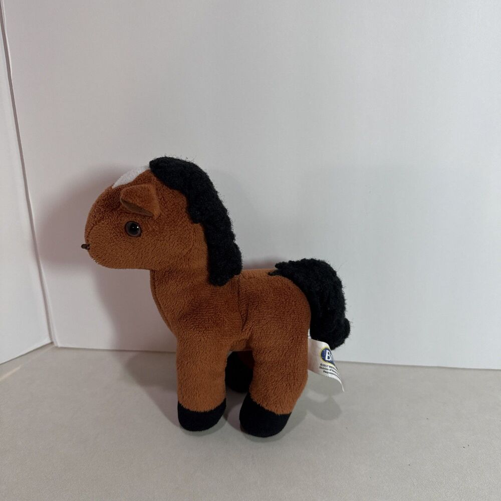 Breyer Plush Horse Small Brown Black Mane Used Breyer/Aurora Collectible